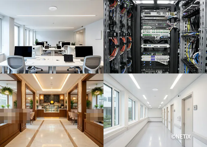 사무실, 카페, 병원 등 다양한 공간에 최적화된 네트워크 시공 사례